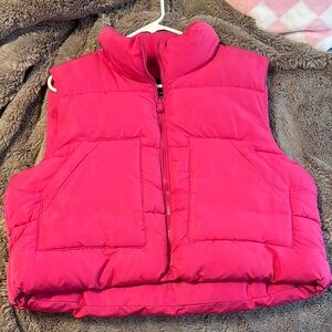 Love Tree Pink Puffer Vest